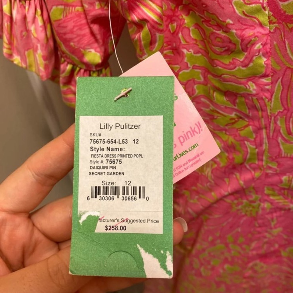NWT Lilly Pulitzer Fiesta Dress Size 12 - Picture 4 of 6